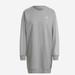 Adidas Dresses | Adidas Sweatshirt Dress. Nwt | Color: Gray/White | Size: M