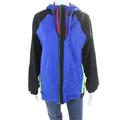 Nike Jackets & Coats | Nike Womens Lightweight Two Tone Zip Up Hooded Windbreaker Jacket Blue Size M | Color: Blue | Size: M