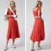 Athleta Dresses | Athleta Currant Red Orange Ryder Cutout Back Midi Dress, Medium | Color: Orange/Red | Size: M