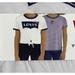 Levi's Shirts & Tops | Levi's Girls 4/5 Tees 2-Pack Graphic Front And Stripes Short Sleeve Shirt 4/5 | Color: Purple | Size: 4g