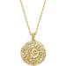 Kate Spade Jewelry | 14k Gold Plated Engraved Coin Pendant | Byzantine Coin Necklace | Bohemian | Color: Gold | Size: Os