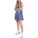 Free People Dresses | Free People Womens Pleated Love Metallic Mini Dress, Blue, Dm | Color: Blue | Size: Xs