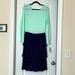 Lularoe Dresses | New With Tags Fun And Flirty Lularoe Georgia Dress | Color: Blue/Green | Size: L