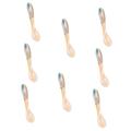 FOMIYES 8 Pcs River Clamshell Spoon Skincare Makeup Clay Coffee Stir Spoons Cream Scoop Tools Mini Scoop Makeup Cream Applicator Skincare Tools Buttock Cream Skin Care