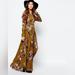Free People Dresses | Free People Floral Maxi Dress First Kiss Dress In Goldenrod Combo Boho | Color: Gold | Size: S