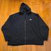 Nike Sweaters | Men's Sportswear Club Fleece Full-Zip Nike Hoodie. Size 3xl. | Color: Black | Size: 3xl