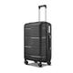 Meechi Suitcase Zipper Trolley Luggage Bag Travel Suitcases with Universal Wheels Combination Lock Travel Bags (Color : Nero, Size : 28 inch)