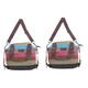 SOIMISS 2pcs Women Canvas Handbag Shoulder Bag for Women Handbag Women Tote Handbags Canvas Patchwork Handbag Tote Handbags Women Canvas Shoulder Bag Canvas Tote Stripe