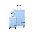 United Colors of Benetton Now Hardside Luggage with Spinner Wheels, Light Blue, Checked-Medium 23 Inch, Now! Hardside Luggage with Spinner Wheels