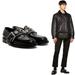 Burberry Shoes | Burberry Marita Loafers Black Buffed Leather Silver Buckle Strap Sz 39 Nwb | Color: Black/Silver | Size: 39eu