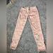 American Eagle Outfitters Jeans | American Eagle Jegging Womens 2 Pink Low Rise Super Skinny Leg Stretch Adult | Color: Cream/Pink | Size: 2