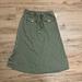 Michael Kors Skirts | Michael Michael Kors Skirt Size 8 Green Drawstring Flap Pockets Midi | Color: Green | Size: 8