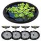 GliCraft 4 Pack Diameter Fish Barrier Floating Island Plant Protector Black Floating Flora Island Round for Your Home Pond Protects Your Floating Plants from Pond Fish (18 Inch)