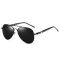 YYUFTTG Mens sunglasses Polarized Sunglasses For Men Pilot Glasses Women Male Driver Sun Glasses Day And Night Vision Eyewear Shades UV400 (Color : 01 Black - Black)