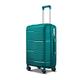 Meechi Suitcase Zipper Trolley Luggage Bag Travel Suitcases with Universal Wheels Combination Lock Travel Bags (Color : Dark Green, Size : 20 inch)