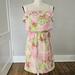 Lilly Pulitzer Dresses | Lilly Pulitzer Sleeveless Sun Dress Pink Green 100% Silk Belted Size 6 Small | Color: Green/Pink | Size: 6