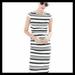 J. Crew Dresses | J.Crew Women's Double Stripe Cap Sleeve Dress | Color: Black/Cream | Size: 4