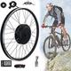 Electric Bike Conversion Kit 48V 1000W E-Bike Conversion Kit, Electric Bicycle Hub Motor Kit Front Wheel E-Bike Conversion Kit With Lcd Display Mountain Bike Panel Kit Ebike Motor Kit,29"