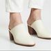 Madewell Shoes | Madewell Harper Mule Block Heel Off White Pointed Slip On Size 7 | Color: Cream/White | Size: 7