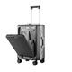 Meechi Suitcase Suitcase Front Opening Aluminum Frame Rolling Luggage Spinner Cup Holder Stand Cabin Travel Bag (Color : Aluminum Frame 4, Size : 24inch)