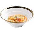 Bowls Home Bone China Ramen Bowl Creative Thread Plating Horn Bowl Beef Noodle Bowl