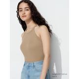 Women's Halter Neck Bra Sleeveless Top | Beige | XL | UNIQLO US