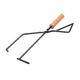 POPETPOP Barbecue Charcoal Clip Fire Tongs BBQ Fireplace Tong Barbecue Tools Fireplace Tongs Metal Tongs Spring Loaded Scissors Metal Log Grabber Fire Tongs for Grill Beech Wood Iron