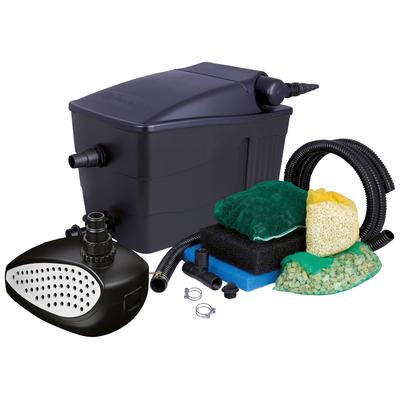 Teichfilter UBBINK "Filtramax 9000 PlusSet", schwarz, B:55cm H:43cm L:38cm, Materialmix, Filteranlagen, mit UVC-Klärer, für Teiche bis: 9.000 l/h Image