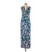 Lilly Pulitzer Casual Dress - Maxi: Blue Print Dresses - Women's Size X-Small