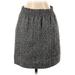 J.Crew Factory Store Casual Skirt: Gray Marled Bottoms - Women's Size 4