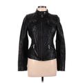 MICHAEL Michael Kors Leather Jacket: Black Jackets & Outerwear - Women's Size Medium