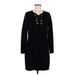 Vineyard Vines Casual Dress - Sweater Dress: Black Dresses - Women's Size Medium
