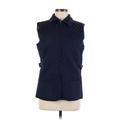 Peck & Peck Denim Vest: Blue Jackets & Outerwear - Women's Size Medium