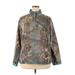 Realtree Fleece Jacket: Below Hip Teal Camo Jackets & Outerwear - Women's Size 2X-Large