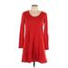 Eileen Fisher Casual Dress: Red Dresses - Women's Size Large