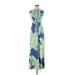 Lilly Pulitzer Casual Dress - Maxi: Green Tropical Dresses - Women's Size X-Small