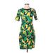 Old Navy Casual Dress: Green Print Dresses - Women's Size Small