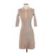 Maje Casual Dress - Sweater Dress: Tan Dresses - New - Women's Size Medium