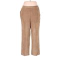 Alfred Dunner Casual Pants - Mid/Reg Rise: Brown Bottoms - Women's Size 16