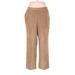 Alfred Dunner Casual Pants - Mid/Reg Rise: Brown Bottoms - Women's Size 16