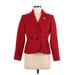 Briggs New York Blazer Jacket: Red Jackets & Outerwear - Women's Size 6 Petite