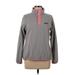 Patagonia Fleece Jacket: Below Hip Gray Print Jackets & Outerwear - Women's Size Medium