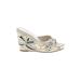 Salvatore Ferragamo Wedges: Ivory Shoes - Women's Size 8 - Open Toe