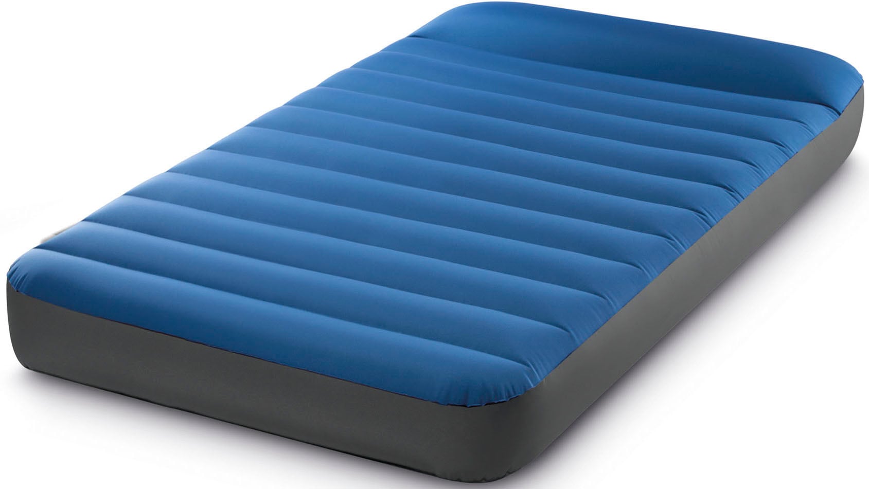 Luftbett INTEX "Camping-Matratze Truaire Dura-Beam mit USB150 Pumpe" Gr. 152, blau (blau, anthrazit), Luftbetten, B/H/L: 152 x 22 x 203, Polyurethan, mit Aufbewahrungs-Tasche, B:152 H:22 L:203 Image