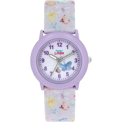 Quarzuhr PRINZESSIN LILLIFEE Armbanduhren bunt (bunt, weiß, lila) Kinder Kinderuhren