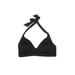 Lands' End Swimsuit Top Black Solid Swimwear - Women's Size 12