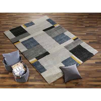 Teppich OCI DIE TEPPICHMARKE "Castle Beppo", grau (grau, blau), B:200cm H:20mm L:290cm, Kunstfaser, Teppiche, Kurzflor, Wohnzimmer Image