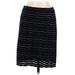 Tory Burch Casual Skirt: Black Jacquard Bottoms - Women's Size Small