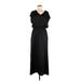 White House Black Market Casual Dress - Maxi: Black Solid Dresses - Women's Size Medium