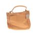 Sophia Caperelli Leather Shoulder Bag: Tan Solid Bags